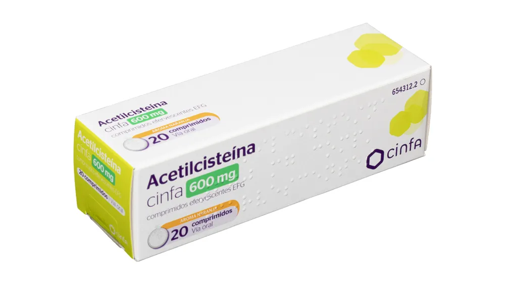 Acetylcysteine Cinfa 600 mg effervescent tablets EFG tablets, effervescent