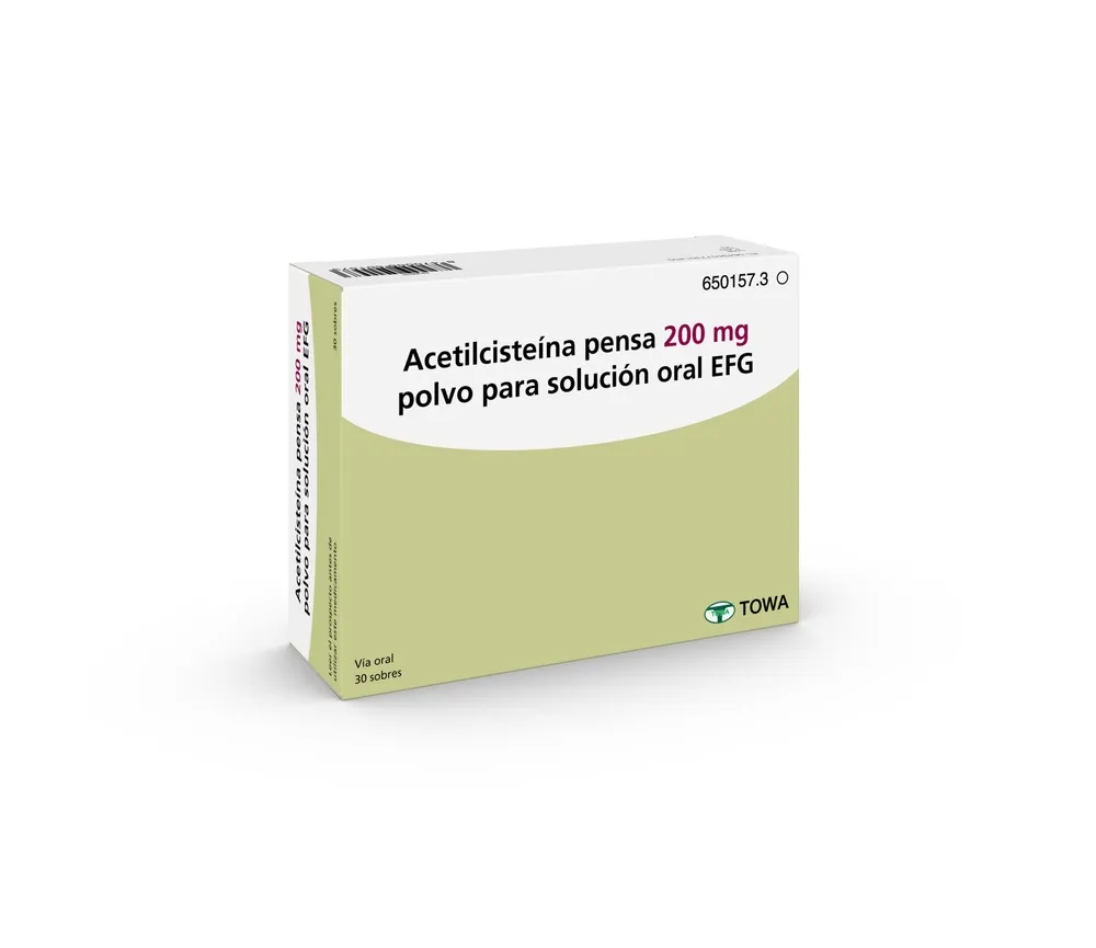 Acetylcysteina Pensà 200 mg polvere per soluzione orale EFG polvere per soluzione orale