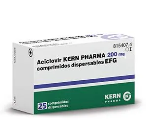 Aciclovir Kern Pharma 200 mg compresse dispersibili EFG compresse, dispersibili