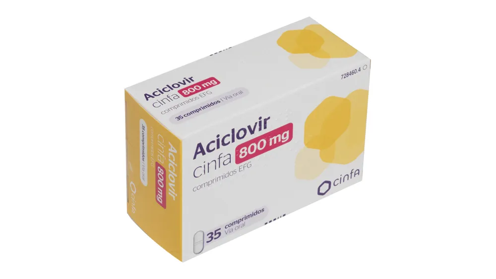 Aciclovir Teva 800 mg tablets EFG tablets