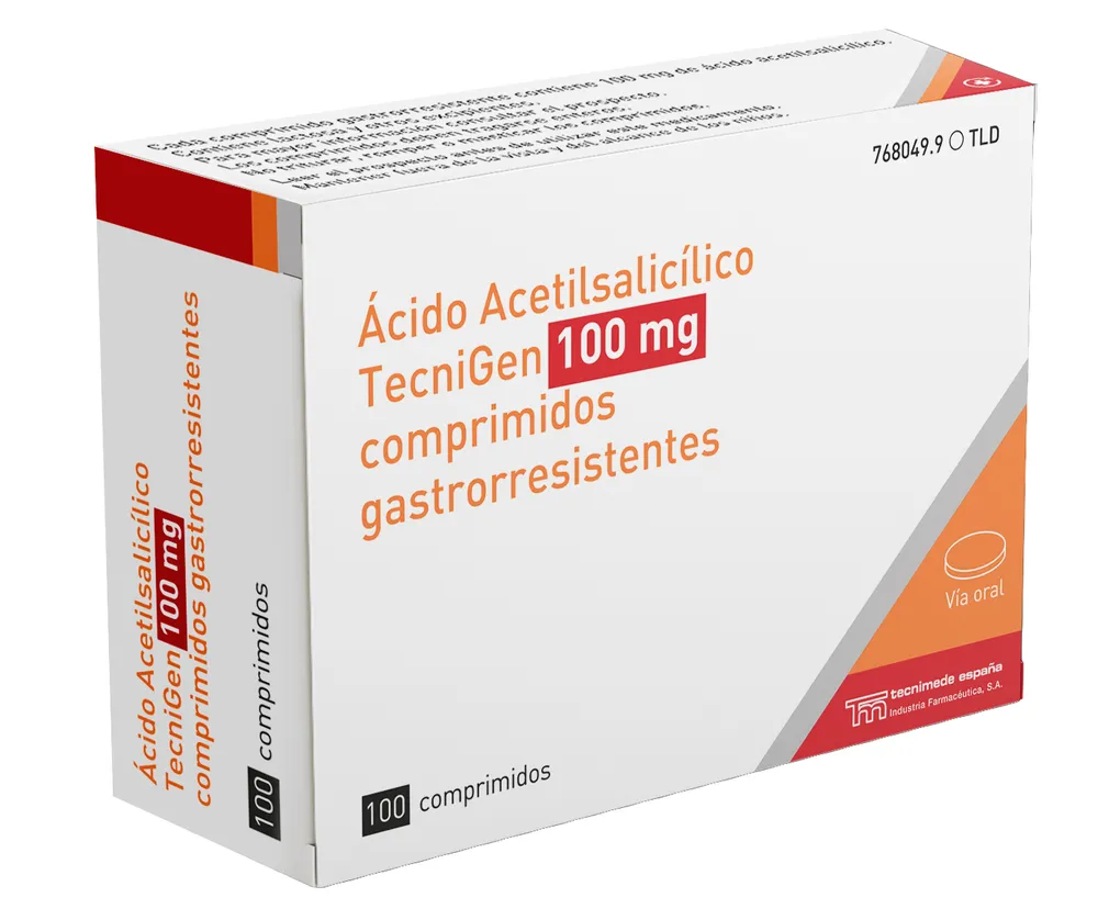 Acido acetilsalicilico Tecnigen 100 mg compresse gastrorresistenti compresse, rivestite con film
