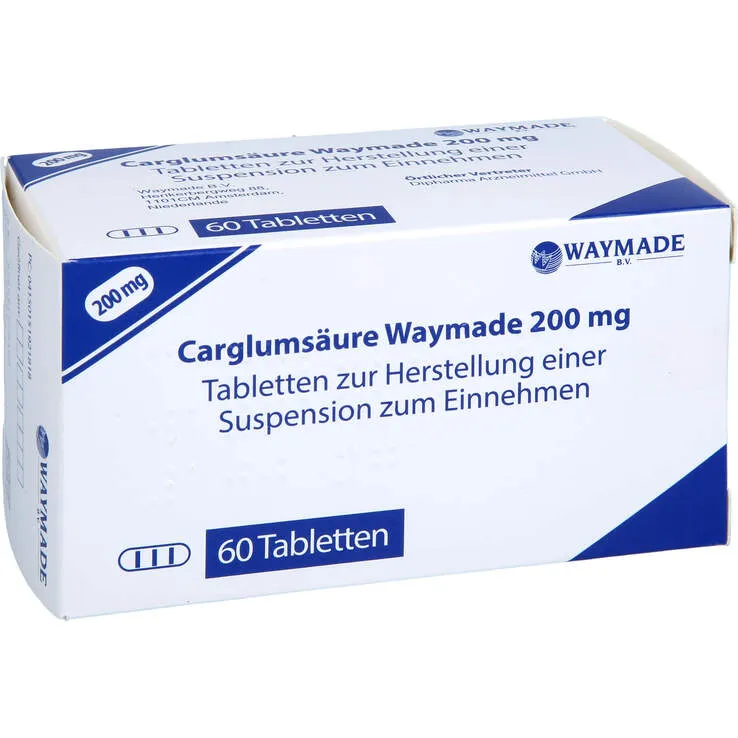 Acido carglumico Waymade 200 mg compresse disperdibili EFG compresse, dispersibili
