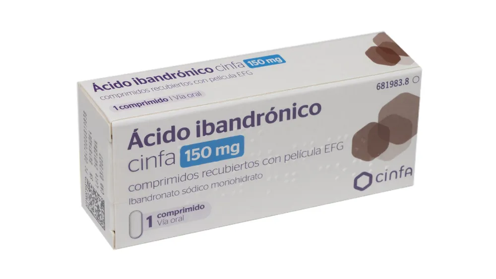 Ibandronic acid CINFA 150 mg film-coated tablets EFG tablets, film-coated