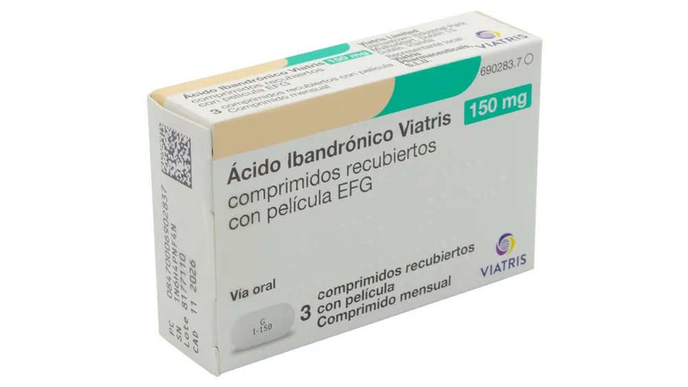 Ibandronic acid Viatris 150 mg film-coated tablets EFG tablets, film-coated