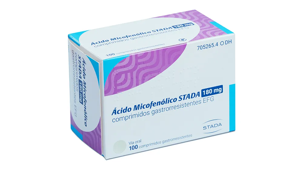 Acido micofenolico Stada 180 mg compresse gastrorésistenti EFG compresse, rivestite con film