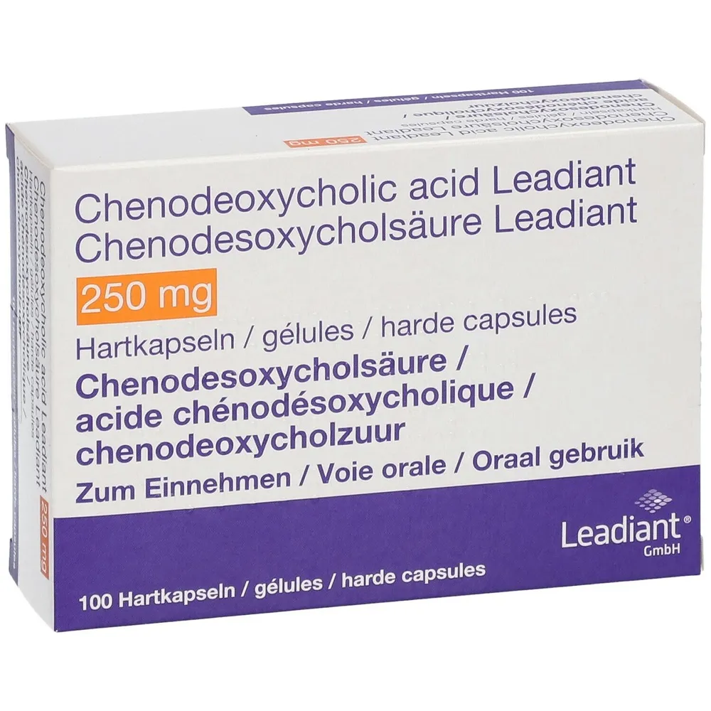 Acido chenodesossicolico Leadiant 250 mg capsule rigide capsule, rigide