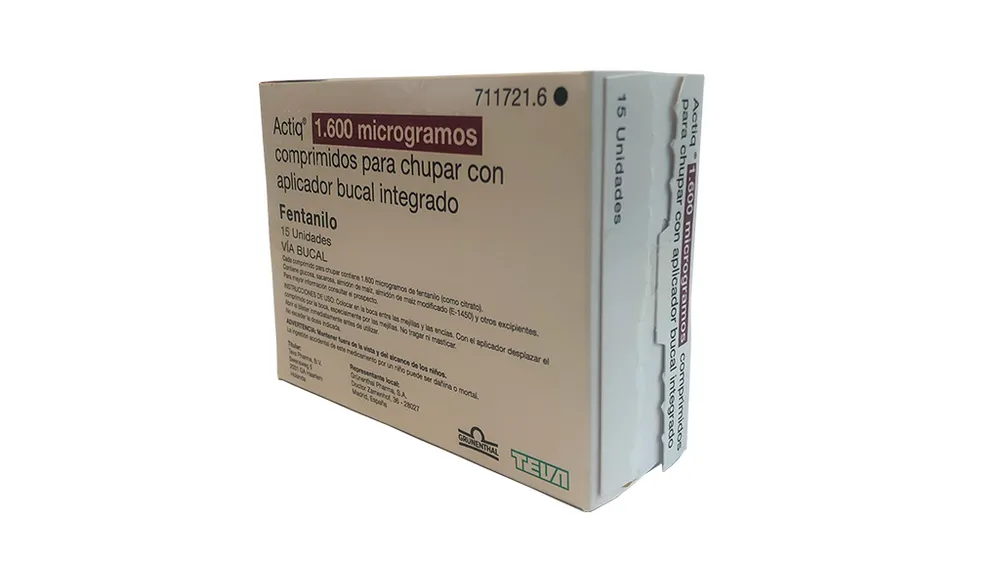 Actiq 1600 microgrammi, compresse orosolubili con applicatore orale integrato compresse per uso orale
