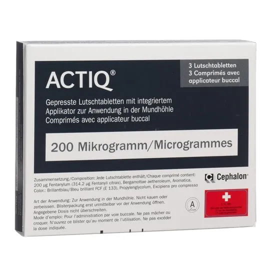 Actiq 200 microgrammi, compresse per uso orale con applicatore orale integrato compresse per uso orale