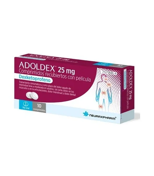 ADOLDEX 25 MG COMPRIMIDOS RECUBIERTOS CON PELICULA COMPRIMIDO RECUBIERTO CON PELÍCULA