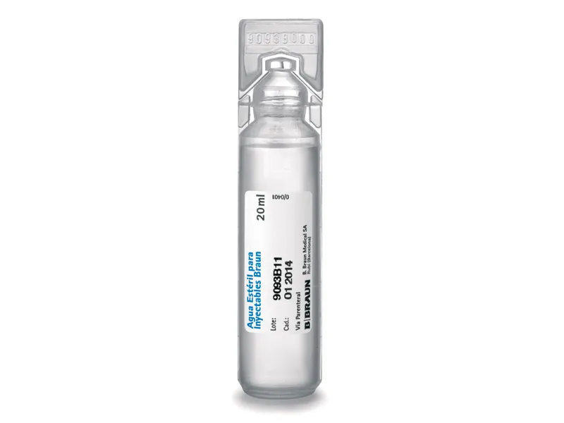Acqua per preparazioni iniettabili B.Braun solvente per uso parenterale soluzione per uso parenterale