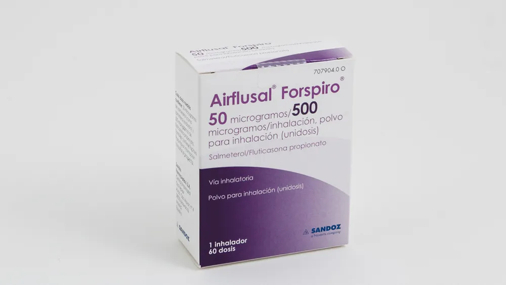 AIRFLUSAL FORSPIRO 50 MICROGRAMOS/500 MICROGRAMOS/INHALACION POLVO PARA INHALACION (UNIDOSIS) POLVO PARA INHALACIÓN