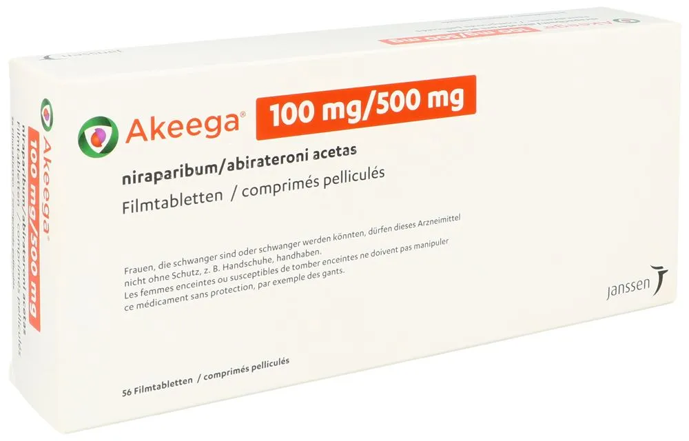 Akeega 100 mg/500 mg film-coated tablets tablets, film-coated