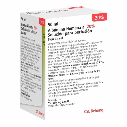 Human albumin CSL Behring 200 g/L solution for infusion solution for infusion