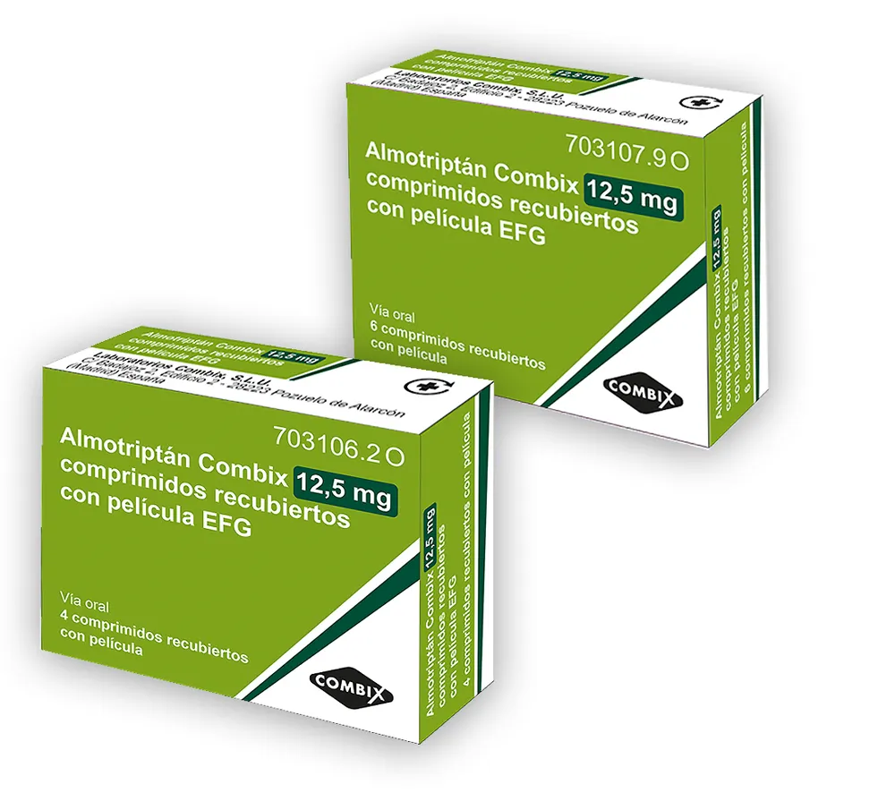 Almotriptan Combix 12.5 mg film-coated tablets EFG tablets, film-coated