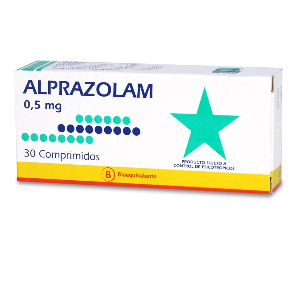 ALPRAZOLAM KRKA 0.5 MG COMPRIMIDOS EFG COMPRIMIDO