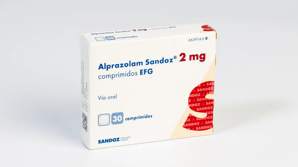Alprazolam Sandoz 2 mg tablets EFG tablets