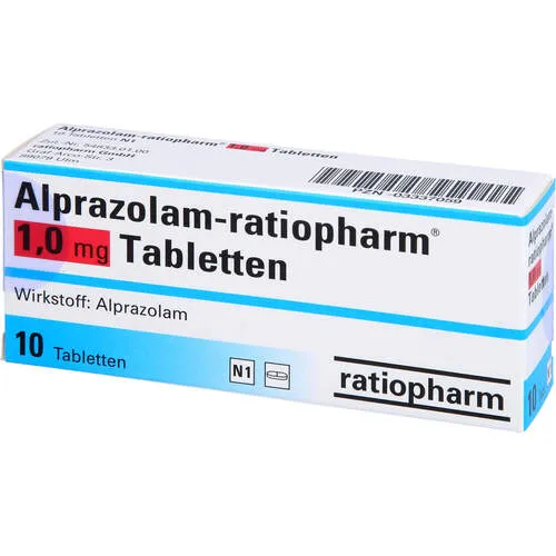 Alprazolam Teva-Ratiopharm 1 mg tablets EFG tablets