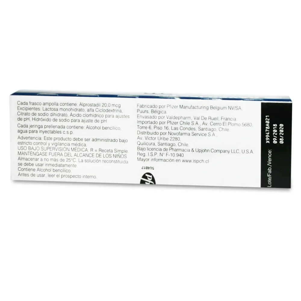 Alprostadil Altan 20 microgrammi polvere per soluzione per infusione EFG polvere per soluzione per infusione