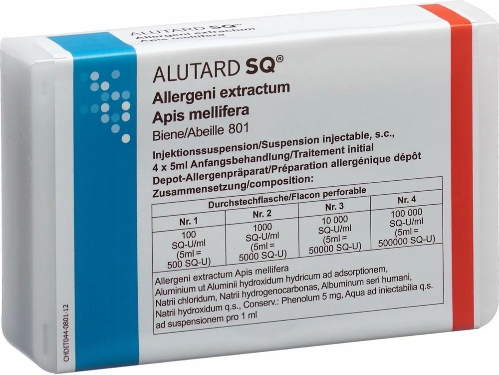 Alutard SQ Apis Mellifera Starter Pack (100 SQ-U/mL, 1,000 SQ-U/mL, 10,000 SQ-U/mL and 100,000 SQ-U/mL) injectable suspension suspension for injection