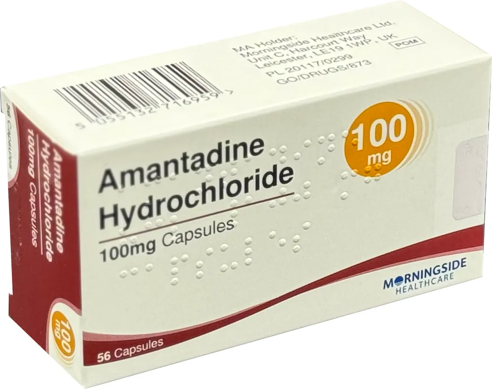 Amantadine level 100 mg hard capsules capsules, hard