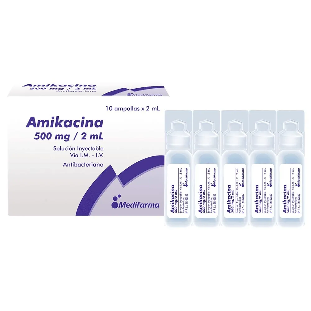 Амикацин Браун 500 мг/2 мл раствор для инъекций раствор для инъекций