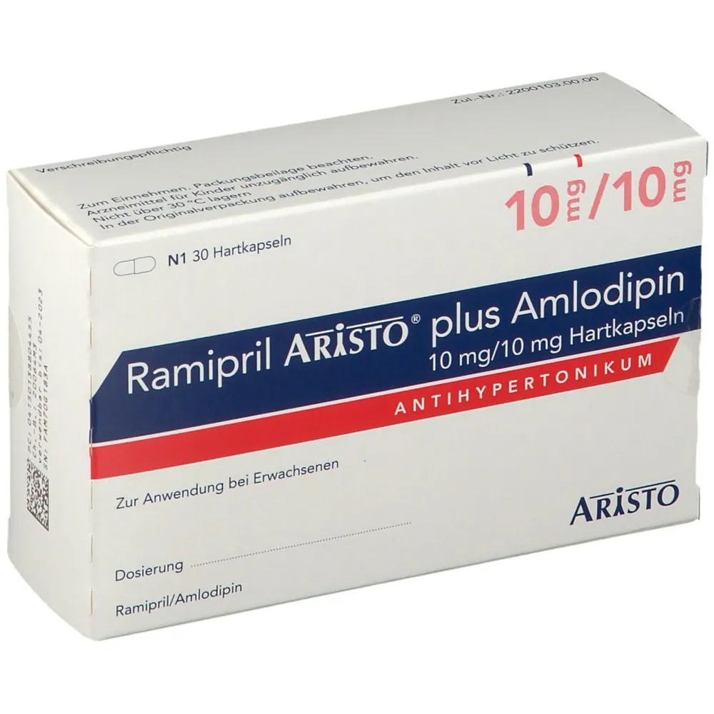 Amlodipine/ramipril Aristo 10 mg/10 mg hard capsules capsules, hard