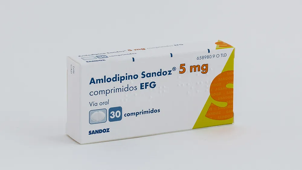 Amlodipine Sandoz 5 mg tablets EFG tablets