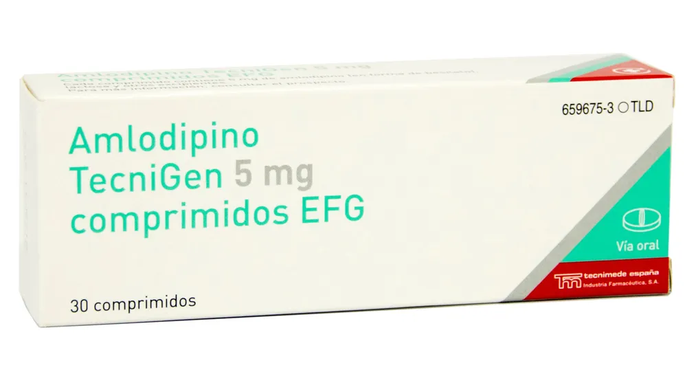 Amlodipine Tevagen 5 mg tablets EFG tablets