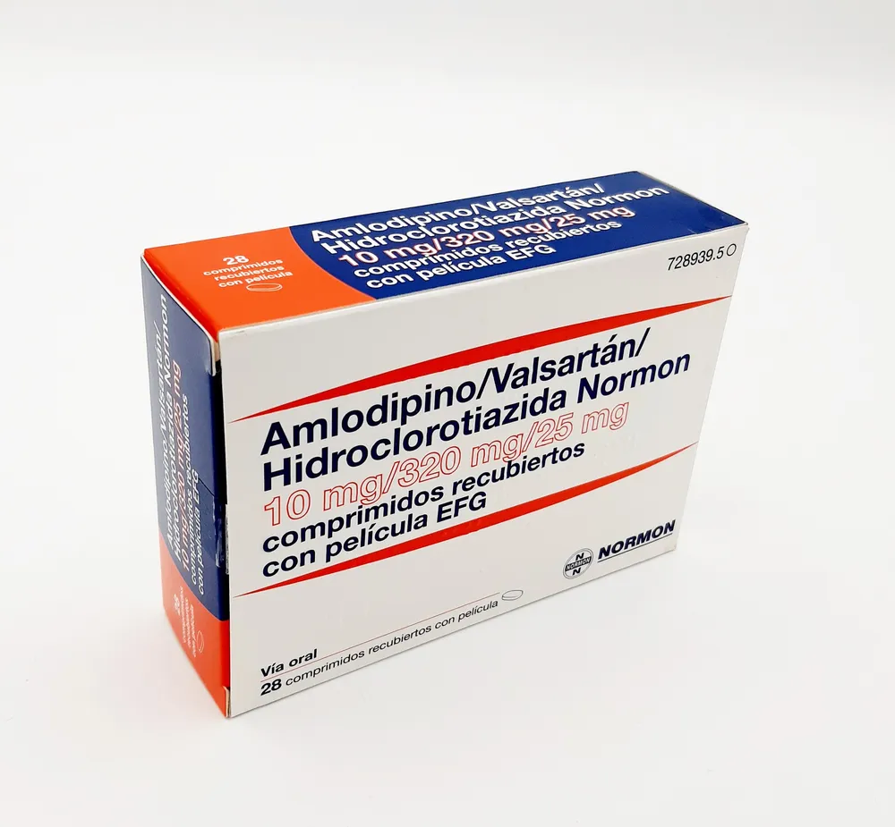Amlodipine/valsartan/hydrochlorothiazide Normon 10 mg/320 mg/25 mg film-coated tablets EFG tablets, film-coated