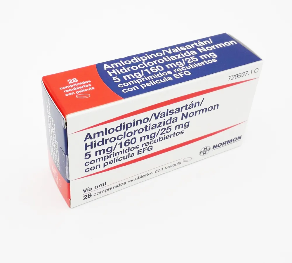 Amlodipino/valsartan/idroclorotiazide Normon 5 mg/160 mg/25 mg compresse rivestite con film EFG compresse, rivestite con film