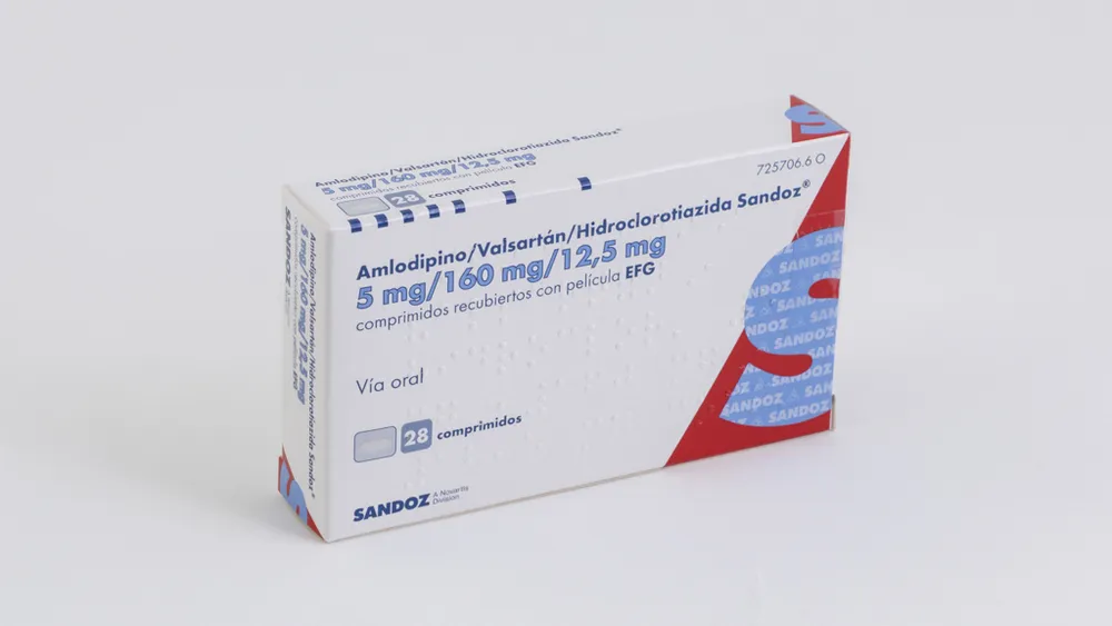 Amlodipino/valsartan/idroclorotiazide Sandoz 5 mg/160 mg/12,5 mg compresse rivestite con film EFG compresse, rivestite con film