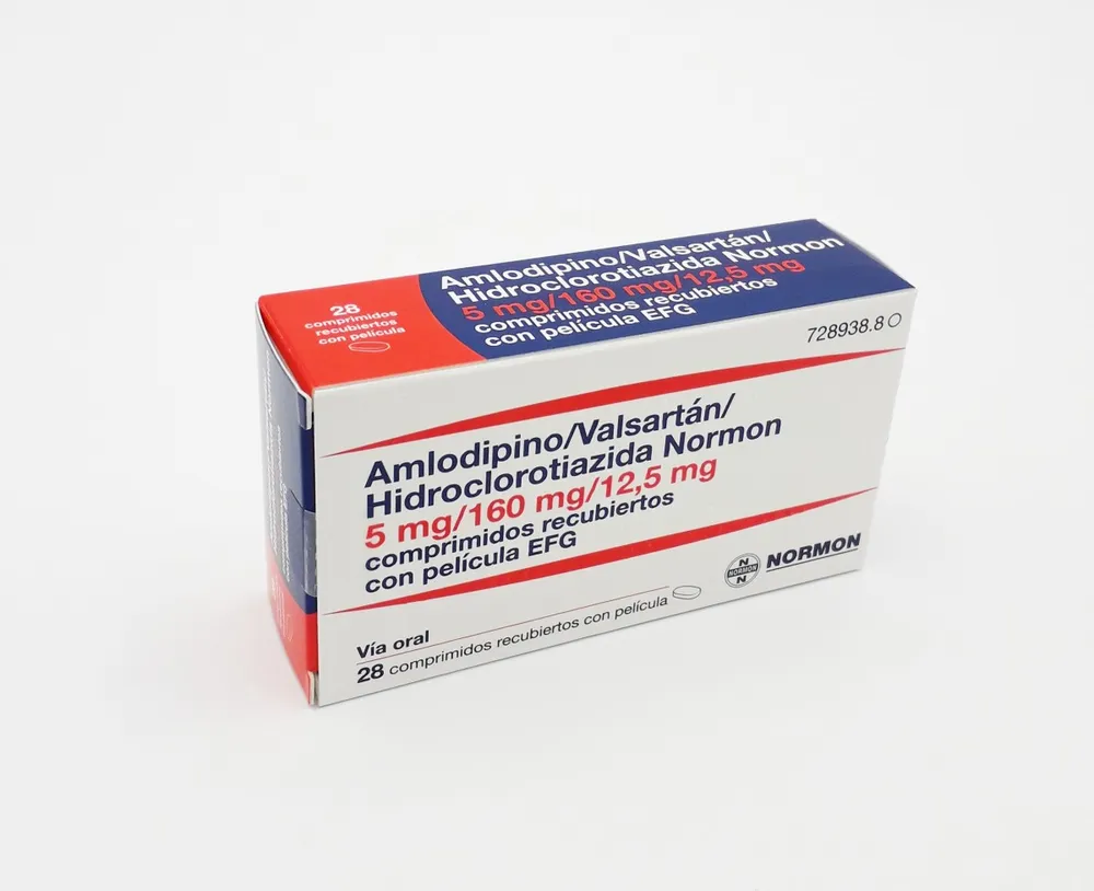 Amlodipine/valsartan/hydrochlorothiazide ViatriS 5 mg/160 mg/12.5 mg film-coated tablets EFG tablets, film-coated