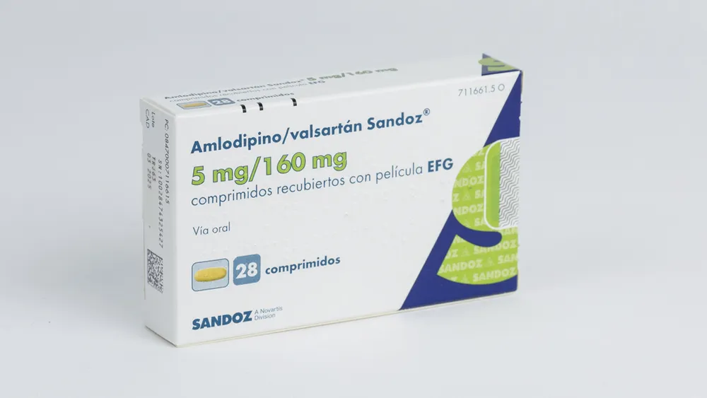 Amlodipine/valsartan Sandoz 5 mg/160 mg film-coated tablets EFG tablets, film-coated