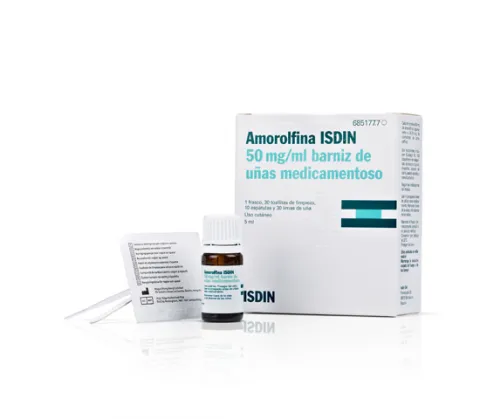 AMOROLFINA ISDIN 50mg/ml BARNIZ DE UÑAS MEDICAMENTOSO BARNIZ DE UÑAS MEDICAMENTOSO