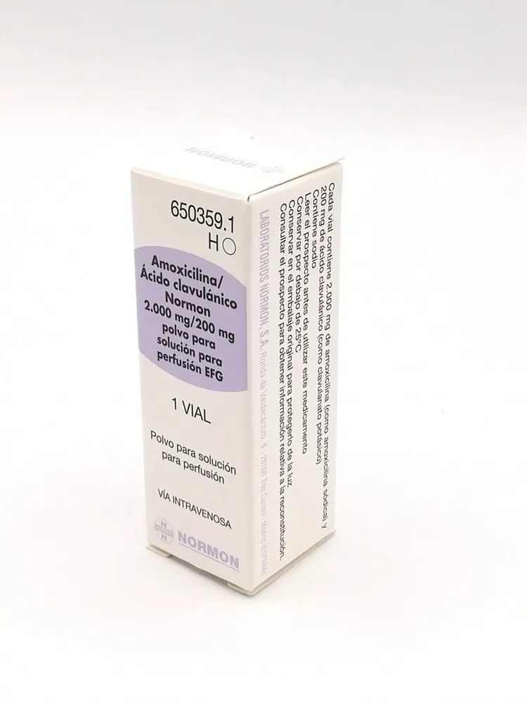 Amoxicillina/acido clavulanico Normon 1.000 mg/200 mg polvere per soluzione iniettabile e per infusione EFG polvere per soluzione iniettabile e per perfusione