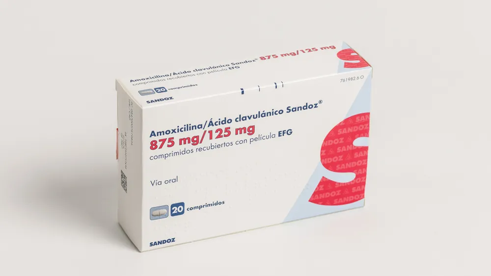 Amoxicillina/acido clavulanico Sandoz 875 mg/125 mg compresse rivestite con film EFG compresse, rivestite con film