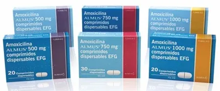 Амоксицилина Алмус 1000 мг таблетки диспергируемые ЕФГ таблетки диспергируемые
