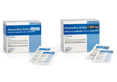 Amoxicillina Ardine 500 mg polvere per sospensione orale in bustine EFG polvere per preparazione di sospensione orale