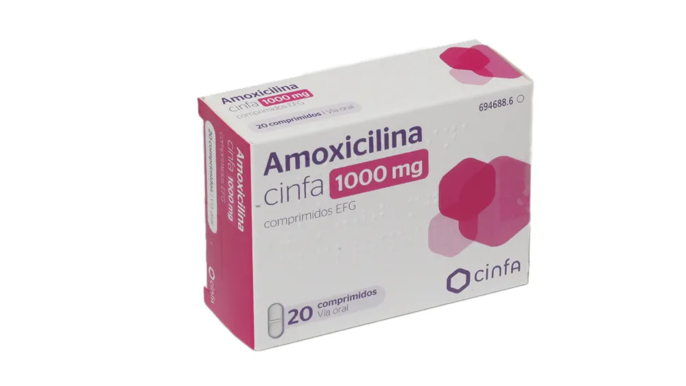 Amoxicillin CINFA 1000 mg tablets EFG tablets