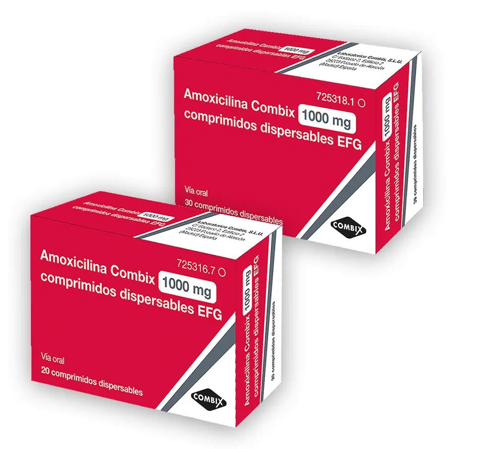 Amoxicillina Combix 1000 mg compresse dispersibili EFG compresse, dispersibili