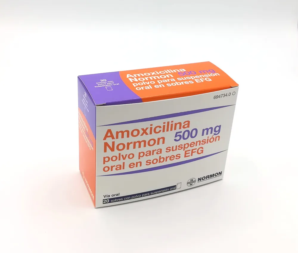 Amoxicillina Normon 500 mg polvere per sospensione orale in bustine EFG polvere per soluzione orale