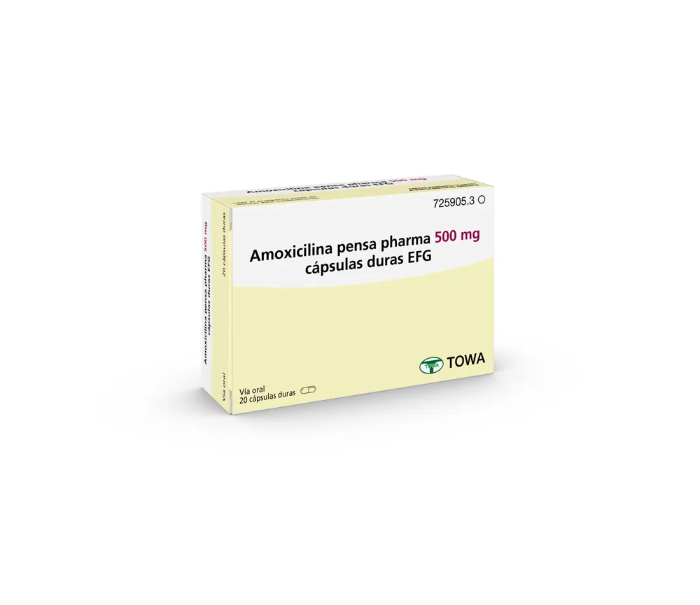 Amoxicillin Pensapharma 500 mg hard capsules EFG capsules, hard