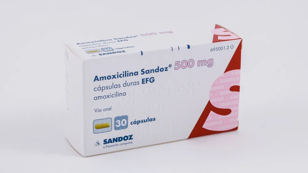 Amoxicillin Sandoz 500 mg hard capsules EFG capsules, hard