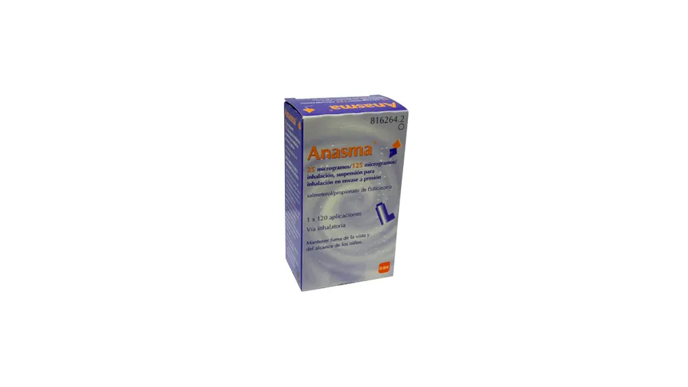 ANASMA 25 MICROGRAMOS/125 MICROGRAMOS/INHALACION, SUSPENSION PARA INHALACION EN ENVASE A PRESION SUSPENSIÓN PARA INHALACIÓN EN ENVASE A PRESIÓN