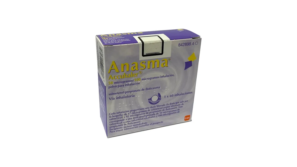 Anasma Accuhaler 50 microgrammi/100 microgrammi per inalazione, polvere per inalazione polvere per inalazione