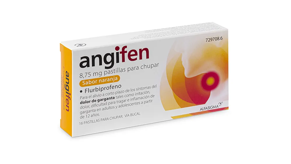 Angifen 8.75 mg orange-flavored lozenges lozenges, for sucking