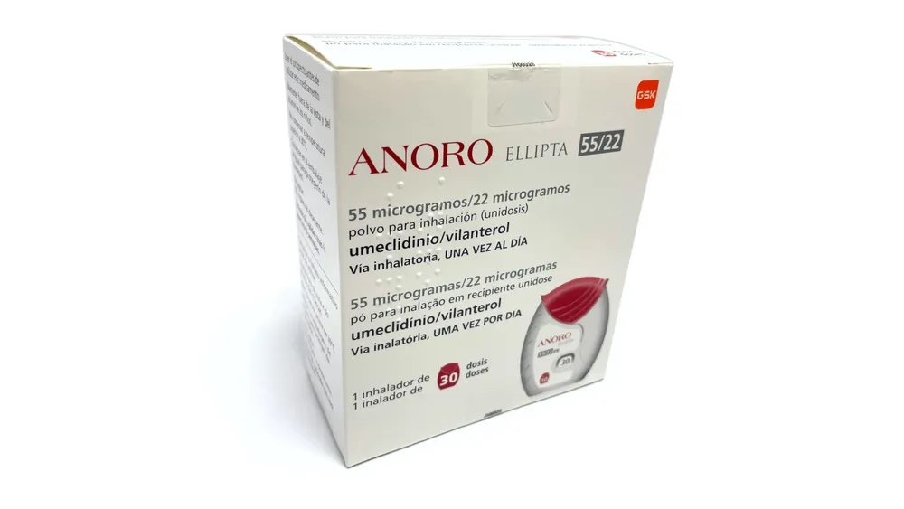 Anoro Ellipta 55 mcg/22 mcg polvere per inalazione (monodose) polvere per inalazione unidose