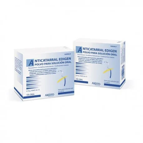 Anticatarral Edigen powder for oral solution granules