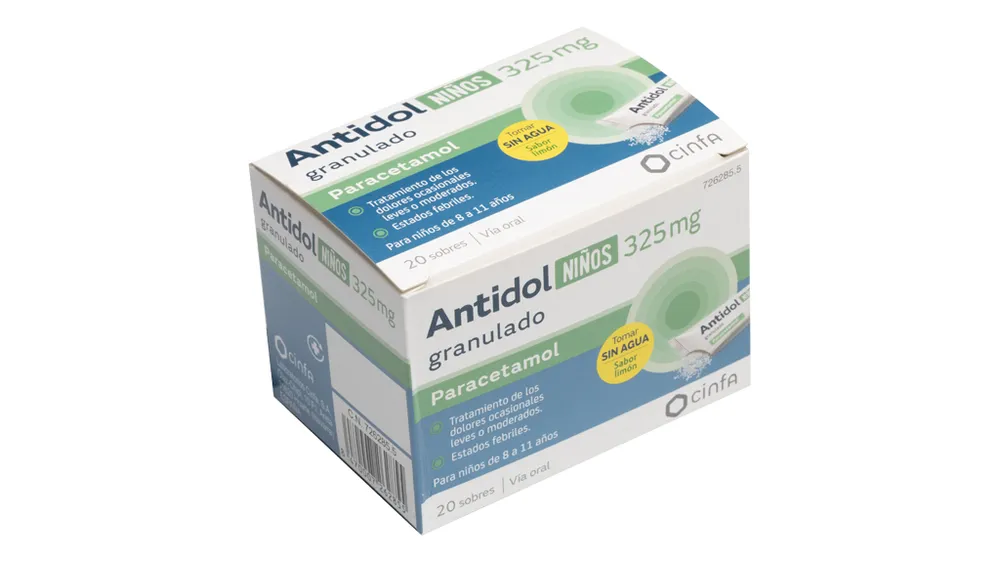 Antidol Niños 325 mg granulato granulato