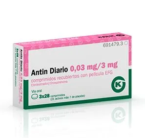 Antin Diario 0,03 mg/3 mg compresse rivestite con film EFG compresse, rivestite con film